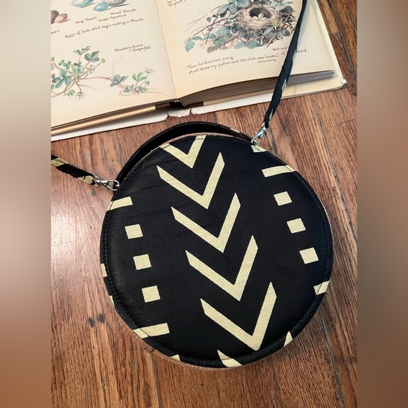African Boho Round Circular Bag - Picture 2 of 5